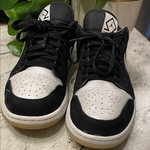 Nike Air Jordan 1 Low SE 'Diamond Shorts" Black White DH6931-001 Men Size 10